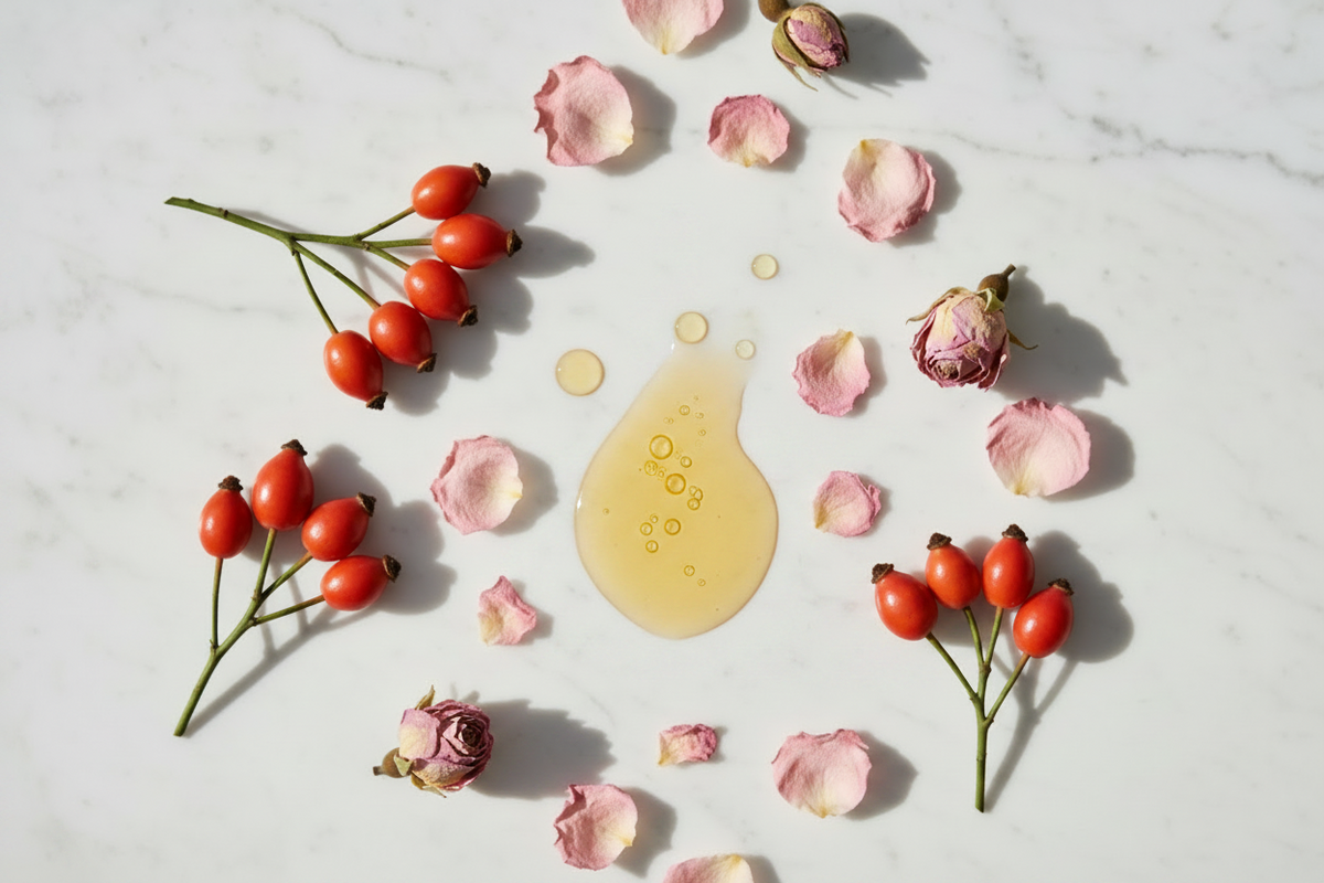 Rosehip Oil and Natural Skin-Loving Ingredients: Understanding Water- and Oil-Soluble Skincare